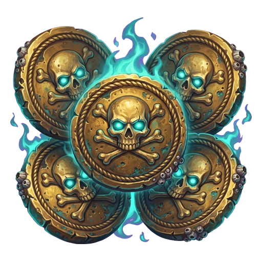 Cursed treasure coins
